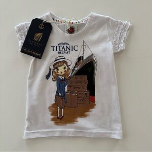 Titanic Belfast Baby Girl 12-24 Months Top Shirt NWT